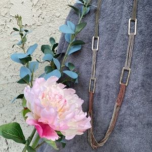 Long Multi-Metal Necklace